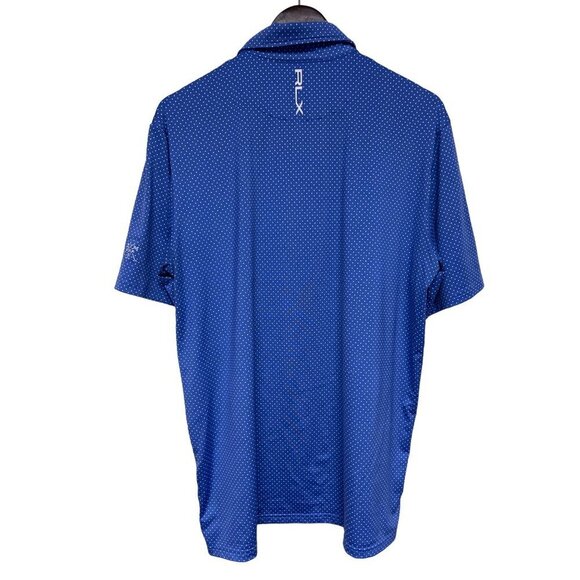 Ralph Lauren RLX BM Golf Logo Blue Dot Short Sleeve Shirt Men's Large - Picture 2 of 8